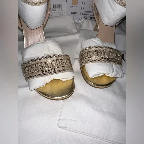 Christian Dior Strass & Lamina Heels - Picture 3 of 5